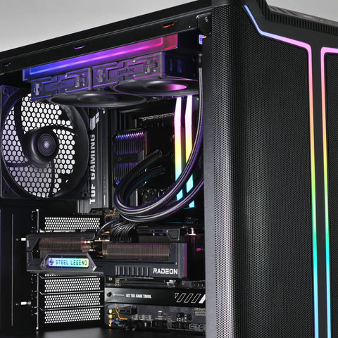 RGB Gaming-PC High-End AMD Ryzen 7 9800X3D AMD Radeon RX 9070 XT 16GB GDDR6 WiFi 7 Windows 11 Pro